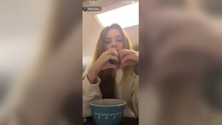 Chaos.siren02 TikTok live pierced nipple slip