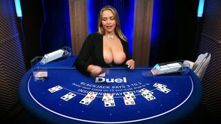 Mia Malkova Croupier Full Nude Boobs Out Dealing In Duel Casino