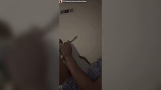 Christiana l @cannachristiana goes wild showing tit and nip slips on her TikTok live