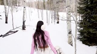 Izzy Green POV Sucking Cock In Snow Onlyfans