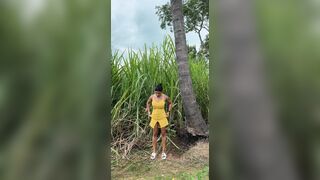 Resmi R Nair Fingering pussy in Moving Car and Outdoor Pissing