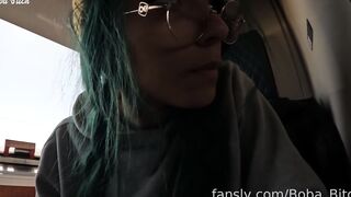 Boba Bitch Solo Masturbation On Public Train Fansly
