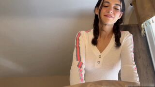Amira Brie Sucks Cock With A Playful Grin