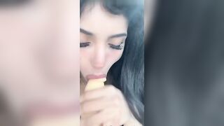 Woffee Teases With Dildo Licks For The Camera