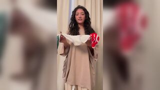 Jasminx Models Her Sexy Lingerie Set