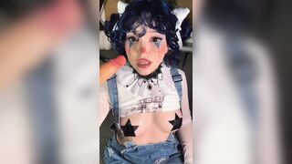Alice Starr Gives Intense Oral As A Clown In Her Bedroom