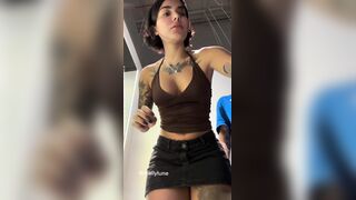 Mallylune Rides Hard In A Dressing Room