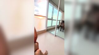 ThaliaRestrepo Sucks Cock And Fucks On A Terrace