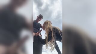 Emily Cockayne Sucking Dick Outdoor In A Risky Public Park